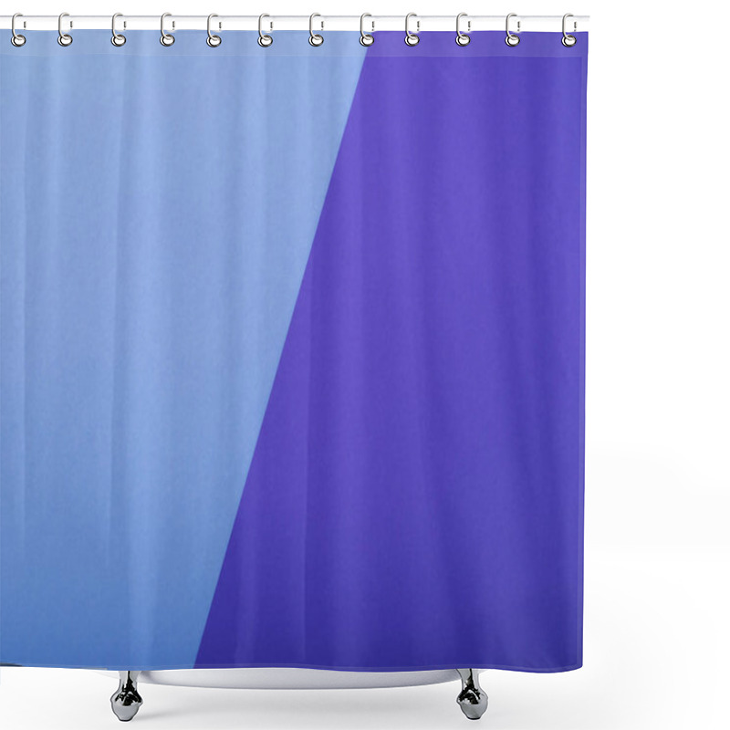 Personality  Blue And Violet Paper Background Shower Curtains