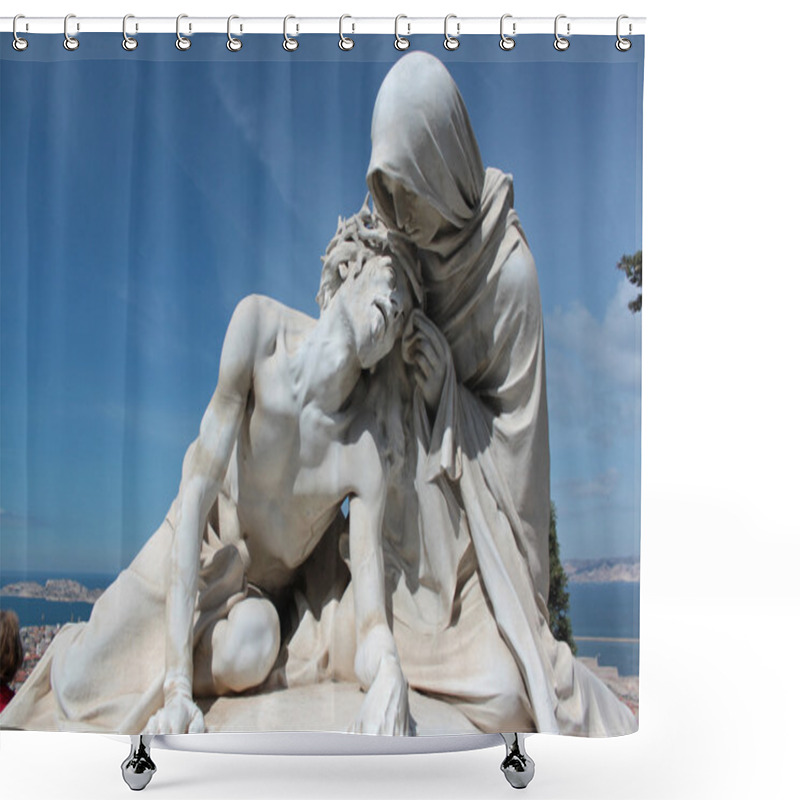 Personality  Mary And Jesus Shower Curtains