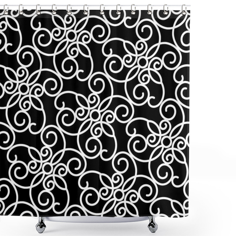 Personality  Lace Ornament Shower Curtains