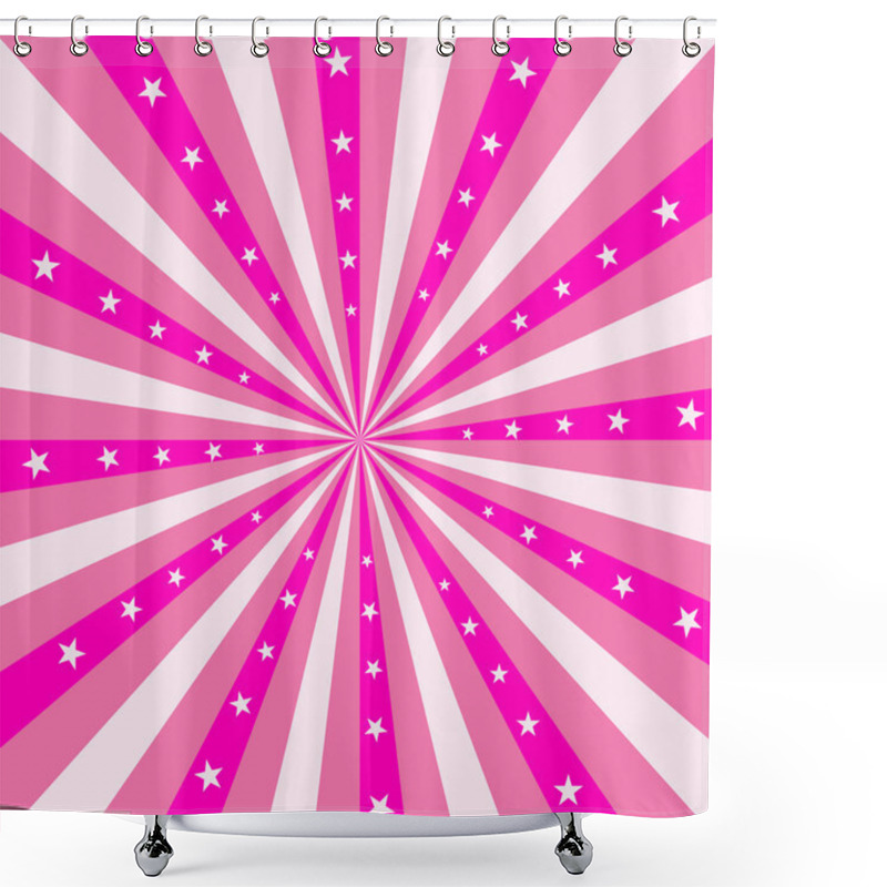 Personality  USA Stars & Stripes Square Background Shower Curtains