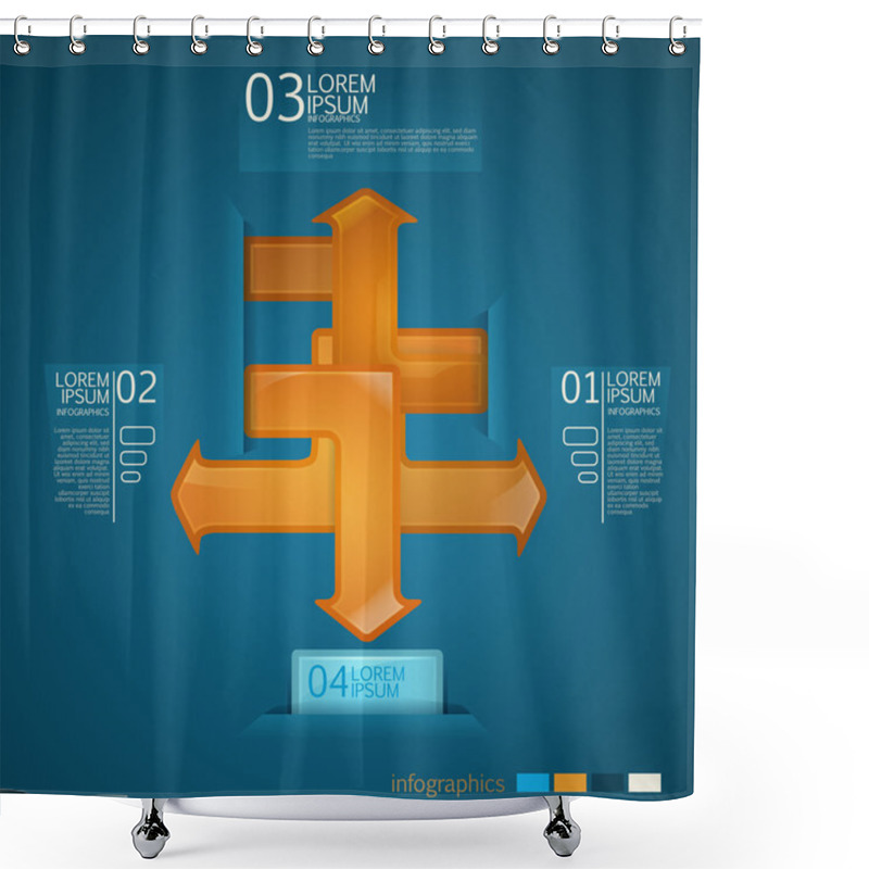 Personality  A Conceptual Model. Vector Illustration.  Shower Curtains