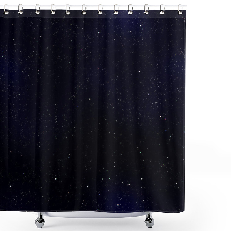 Personality  Deep Outer Space Background With Stars. Shower Curtains