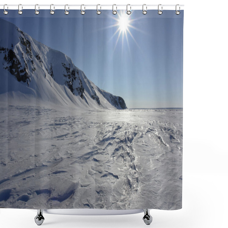 Personality  Ice Desert Shower Curtains