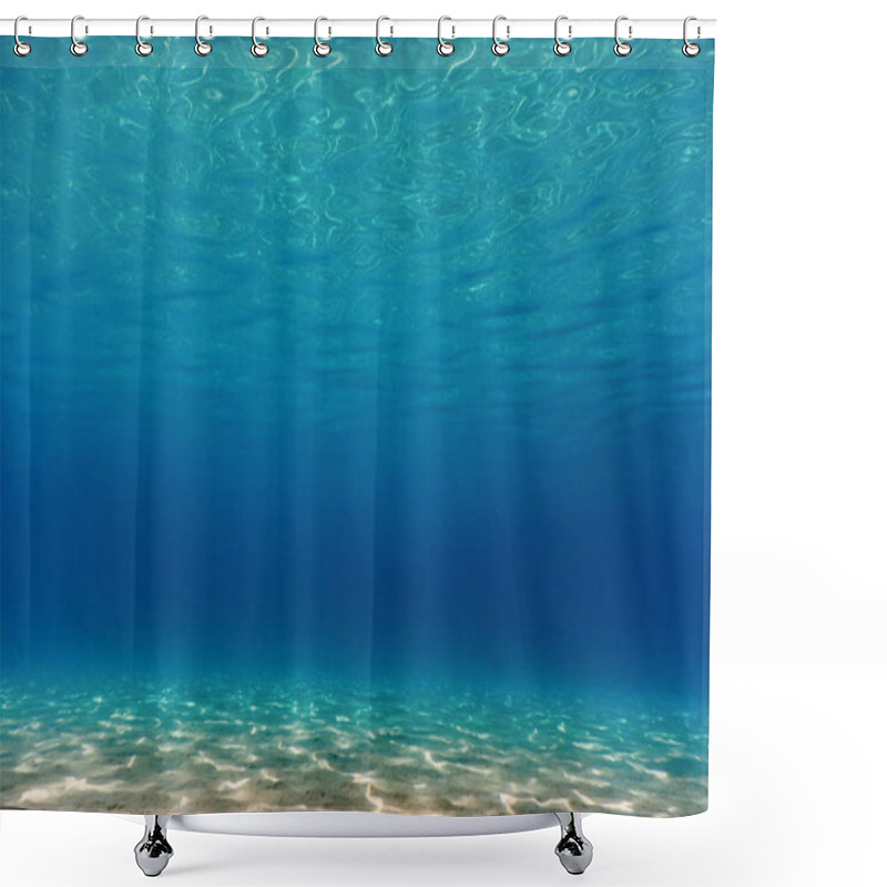 Personality  Sandy Sea Bottom Underwater Background Shower Curtains