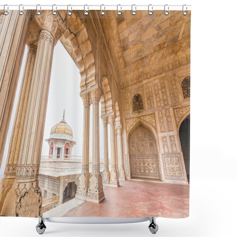 Personality  Marble Palaces In Agra Fort, India  Shower Curtains