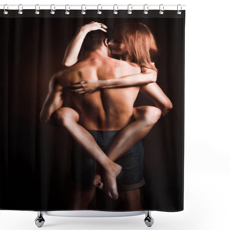 Personality  Passionate Embraces Men And Women Shower Curtains