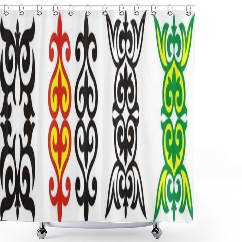 Personality  Kazakh Ornament 6 Shower Curtains