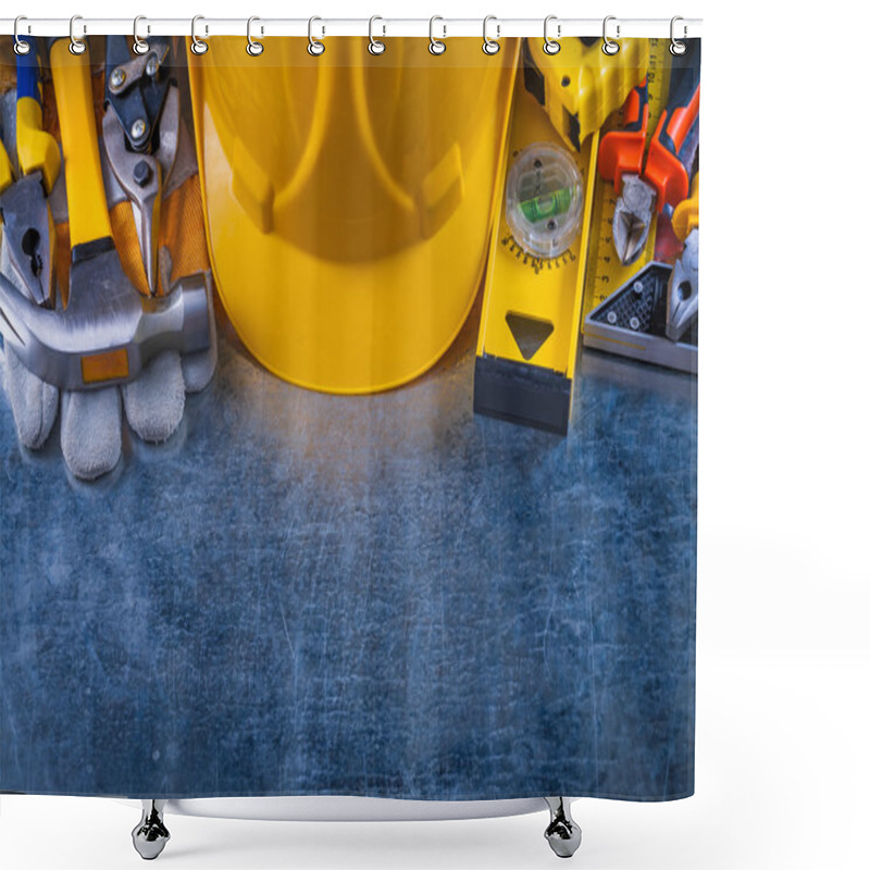 Personality  Big Toolset, Construction Concept. Shower Curtains