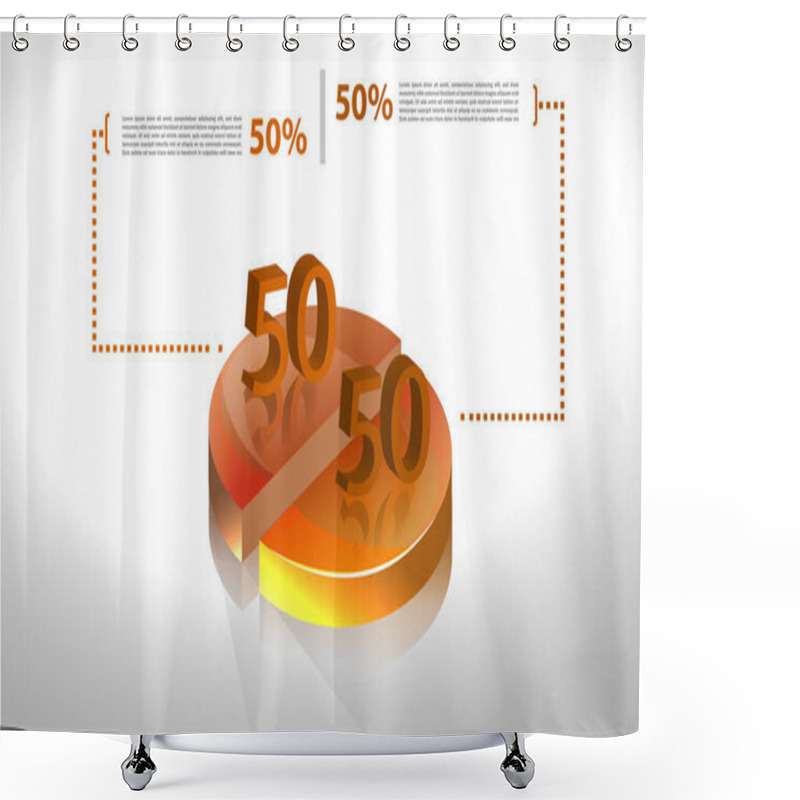 Personality  Set Of Business Cycle Flow Diagrams, Pie Chart For Documents,rep Shower Curtains