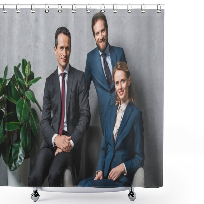 Personality  Group Of Lawyers In Suits Shower Curtains