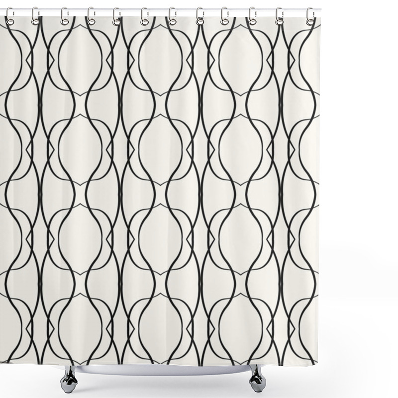 Personality  Seamless Pattern, Stylish Background Shower Curtains