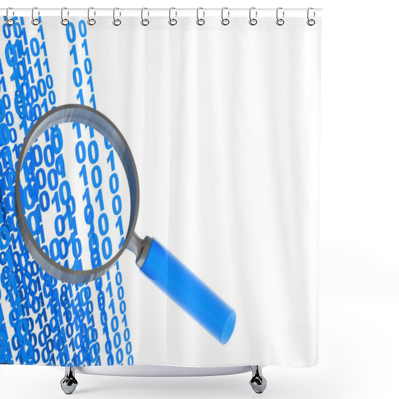 Personality  Data Searching Shower Curtains