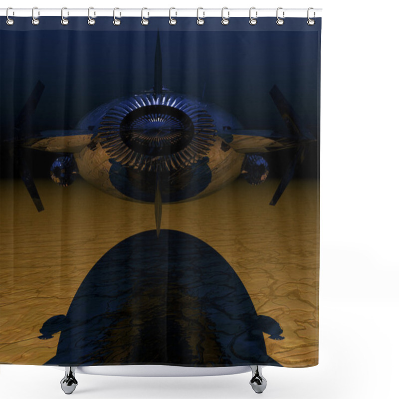 Personality  Submarine Shower Curtains