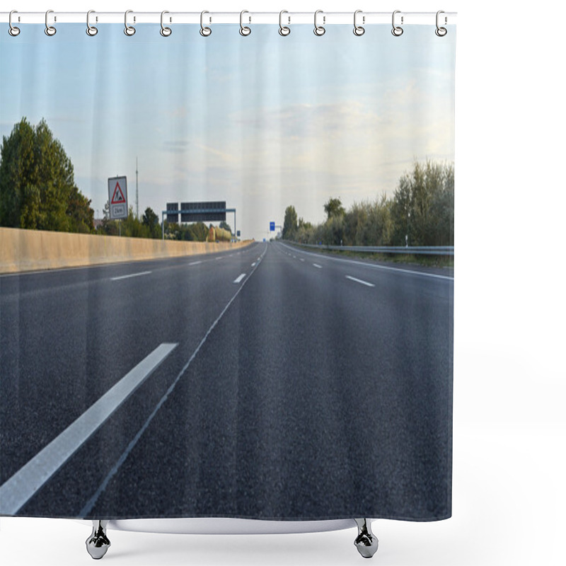 Personality  Empty Highway Shower Curtains