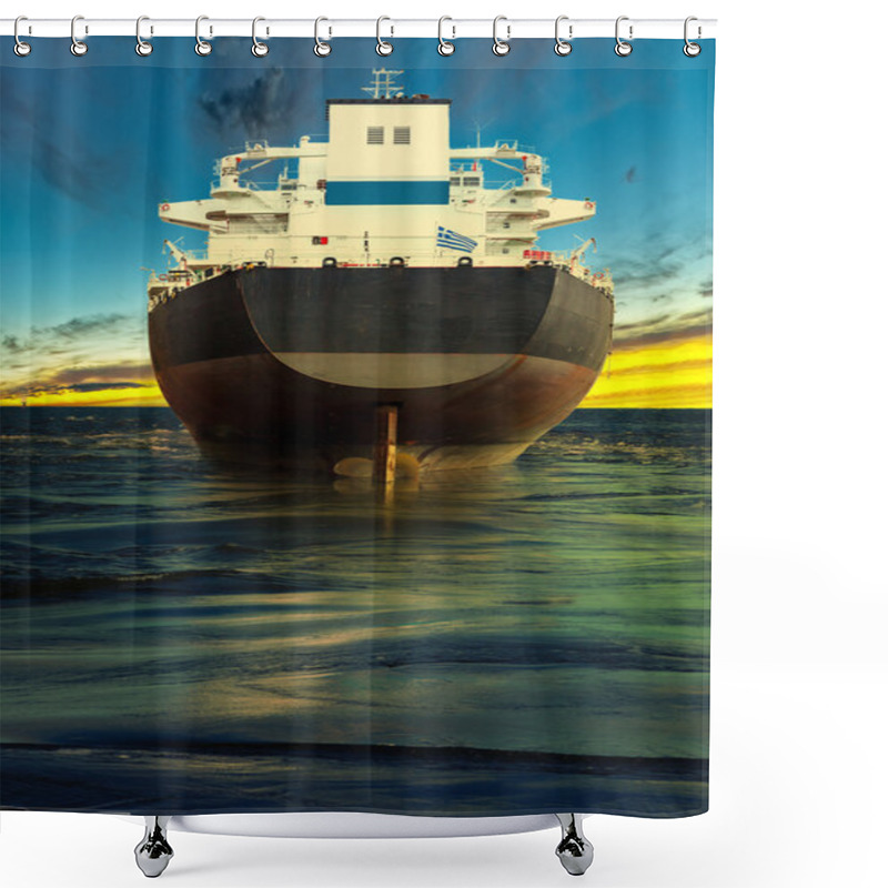 Personality  Ship At Sea Shower Curtains