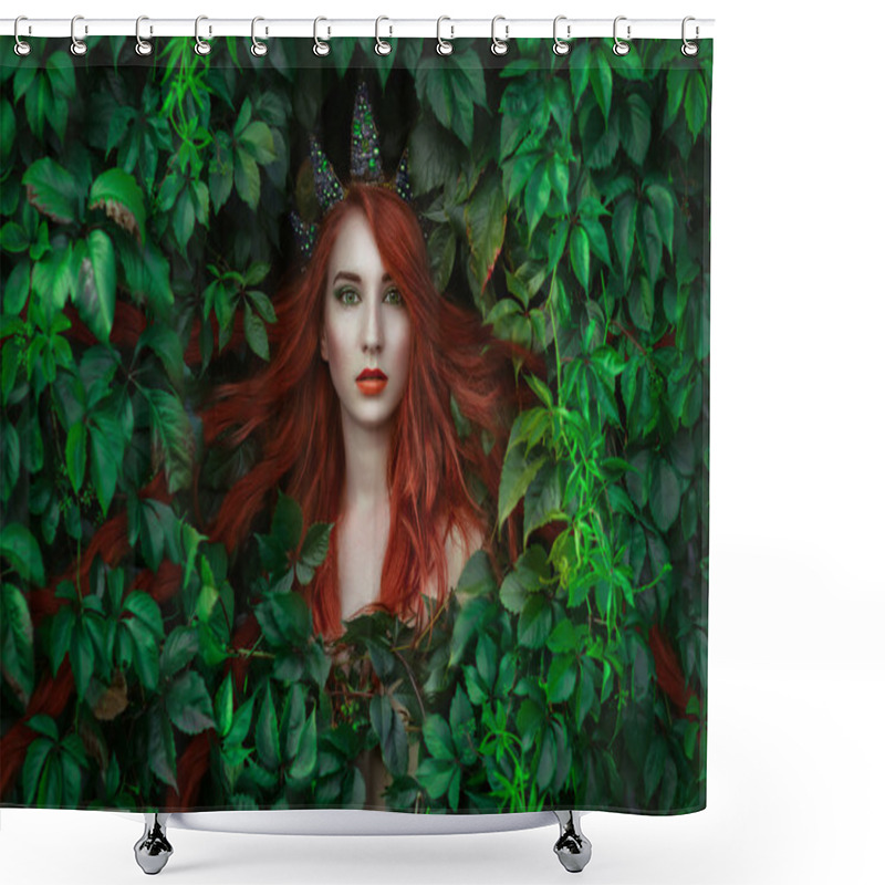 Personality  Elf Princess Portrait Shower Curtains