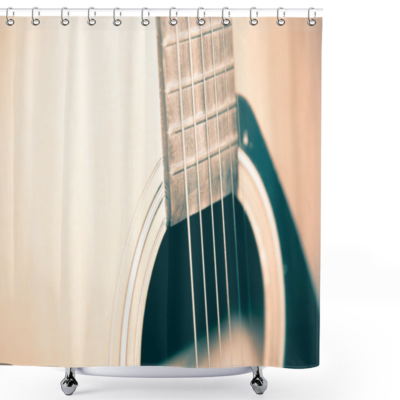 Personality  Still Life Part Of Guitar Shower Curtains