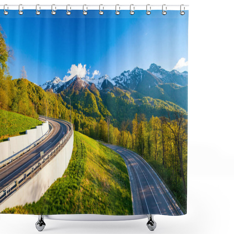 Personality  Summer Spring Forest Mountain Landscape, Sochi Russia. Shower Curtains