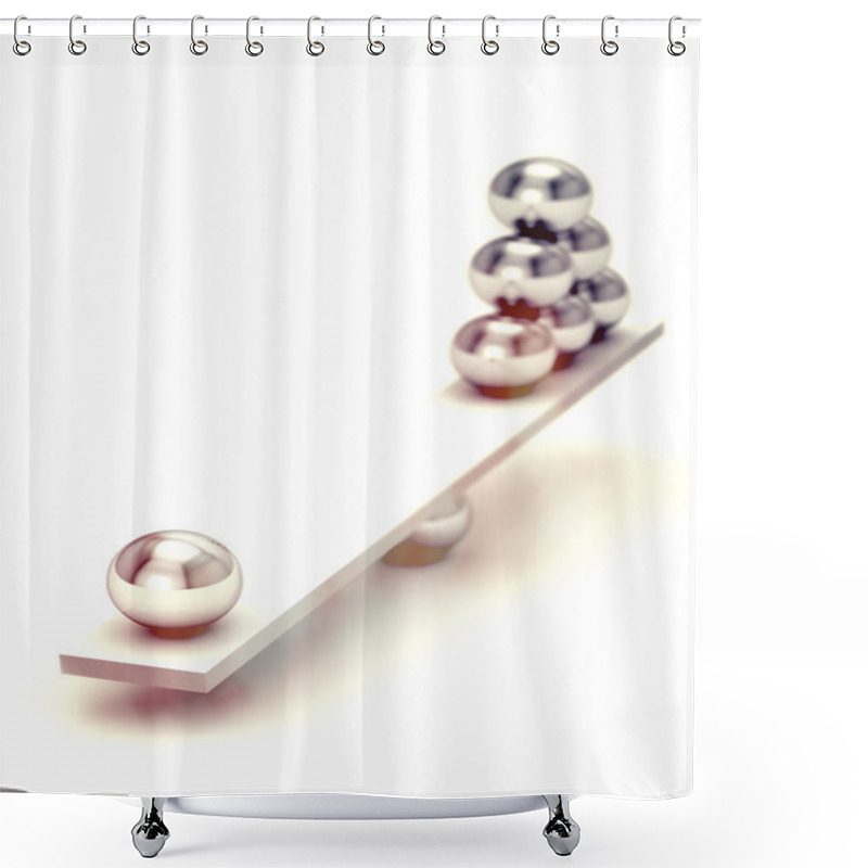 Personality  Disbalance (high Resolution 3D Image) Shower Curtains