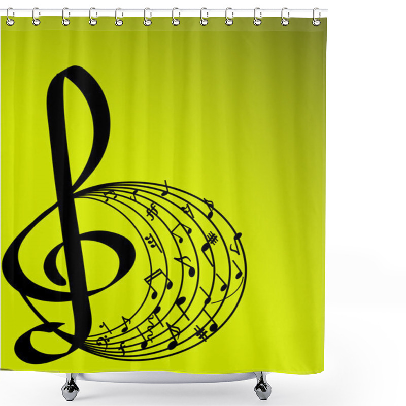 Personality  MUSIC THEME Shower Curtains