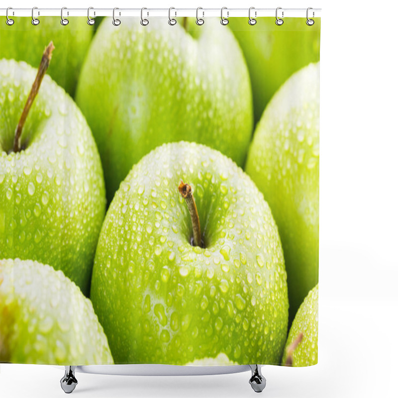 Personality  Granny Smith Apples Shower Curtains