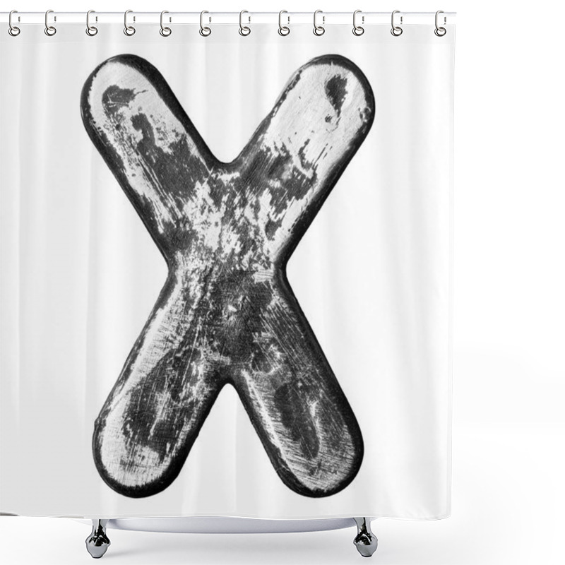 Personality  Metal Letter Shower Curtains