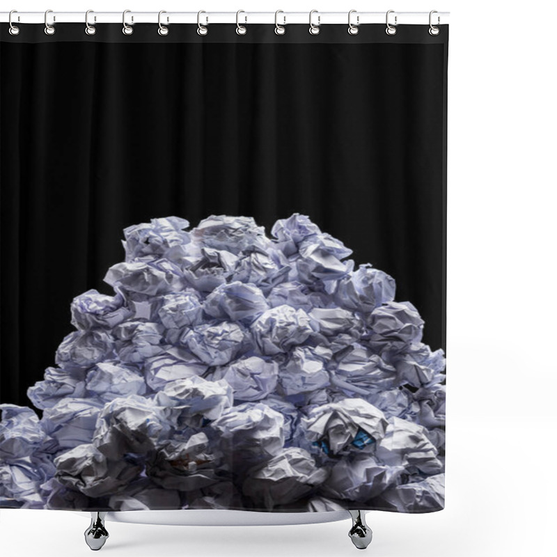 Personality  Heap Of Crumpled Papers  Shower Curtains