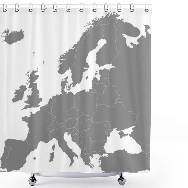 Personality  Europe Shower Curtains