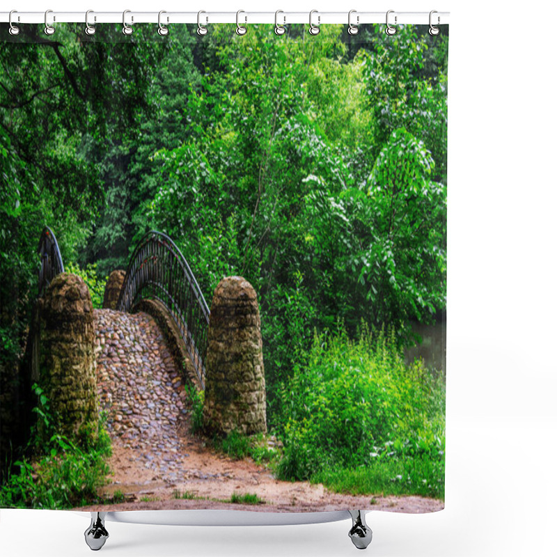 Personality  Old Stone Bridge Shower Curtains