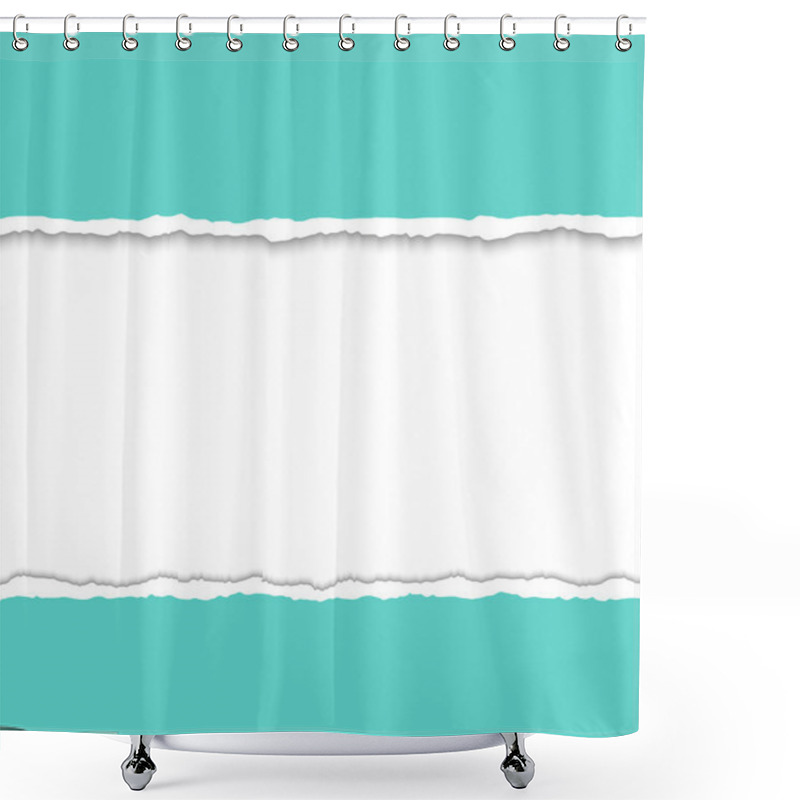 Personality  Torn Paper Shower Curtains