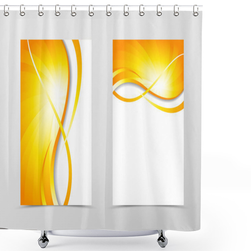 Personality  Flyer Template Vortex Design Shower Curtains