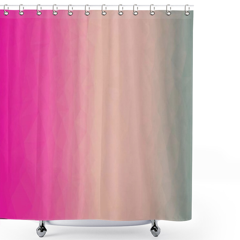 Personality  Abstract, Geometrical, Pink And Purple Background Shower Curtains