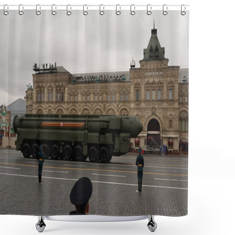 Personality  MOSCOW, RUSSIA-MAY 9, 2021:Autonomous Launcher Of The Strategic Missile System 