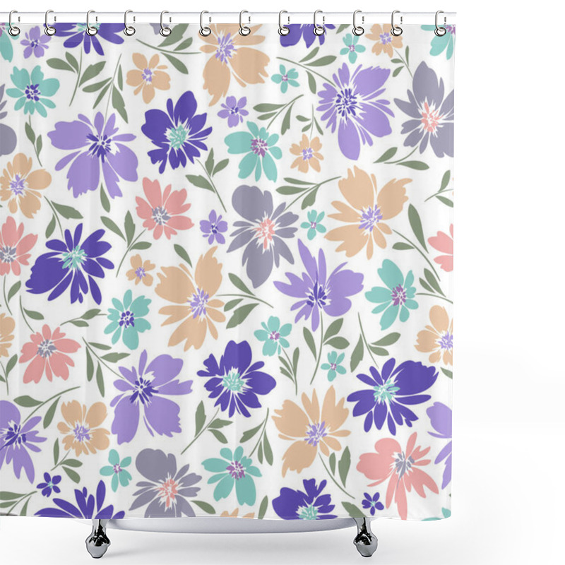 Personality  Abstract And Impressive Cute Flower Material, Shower Curtains