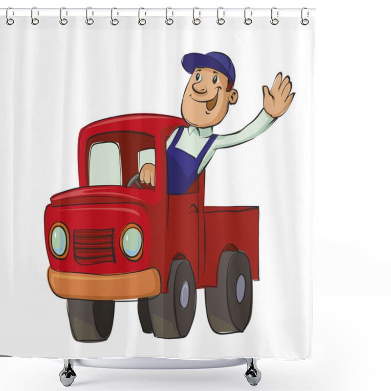 Personality  Driver Shower Curtains