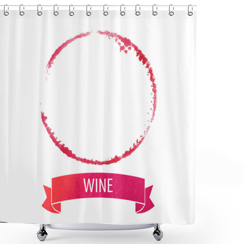 Personality  Wine Stain Shower Curtains