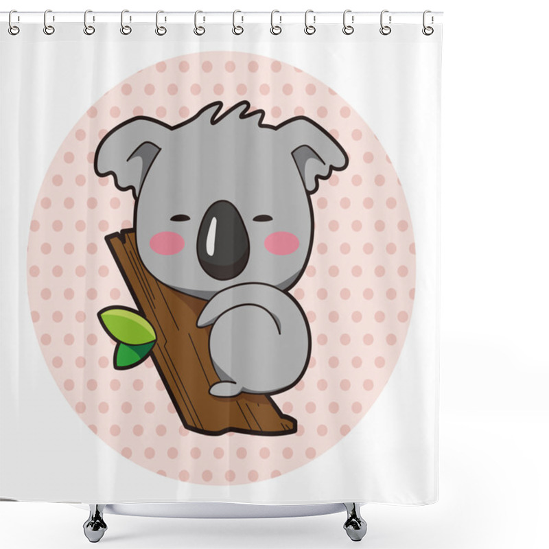 Personality  Animal Koala Cartoon Theme Elements Shower Curtains