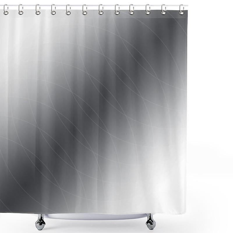 Personality  Black And White Abstract Geometric Background For Design Shower Curtains