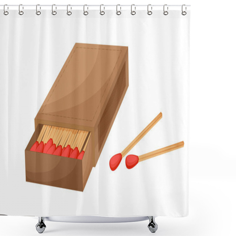 Personality  Box Of Matches Shower Curtains