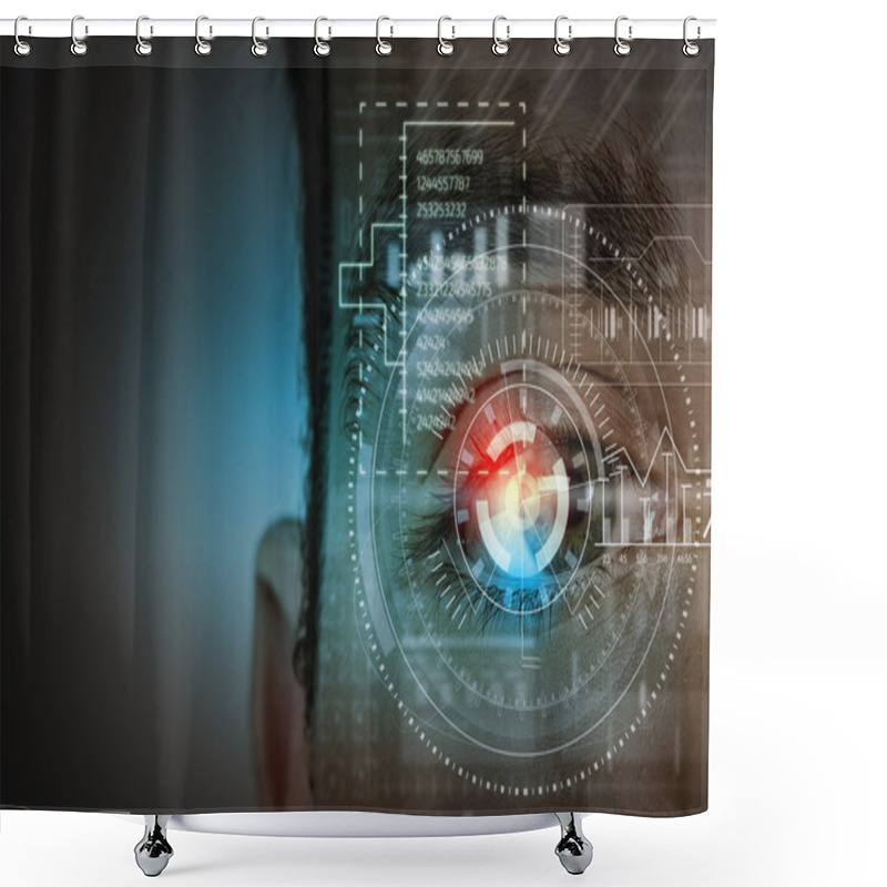 Personality  Scanning For Personality Identification Shower Curtains