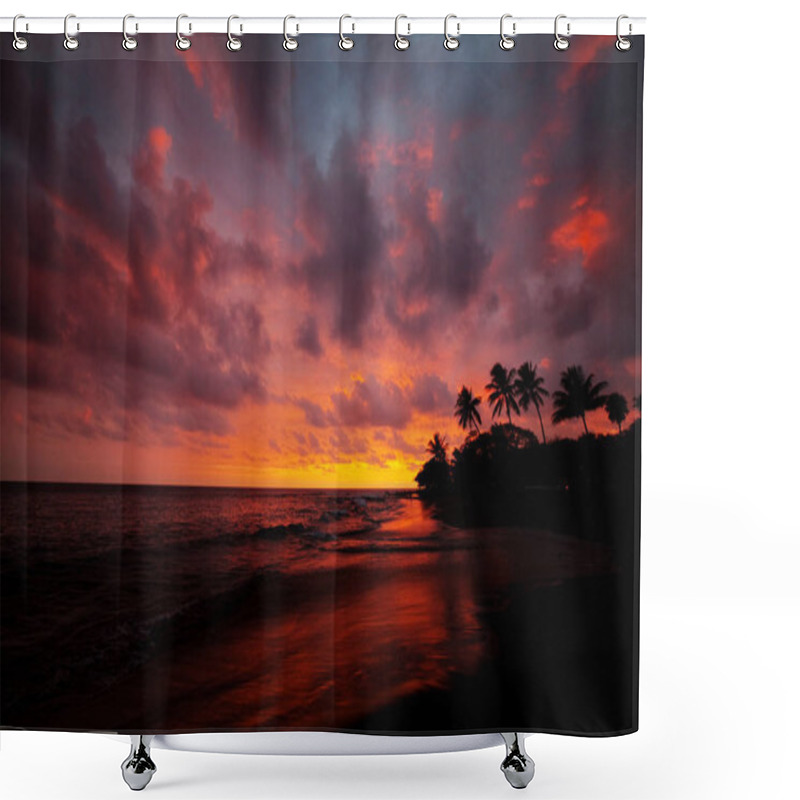 Personality  Amazing Hawaiian Beach Scenic View Shower Curtains