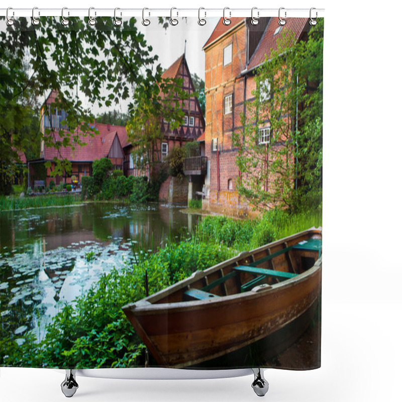 Personality  Summer Landscape With River Shower Curtains