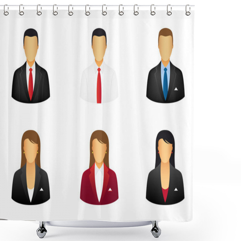 Personality  Business Icons Shower Curtains