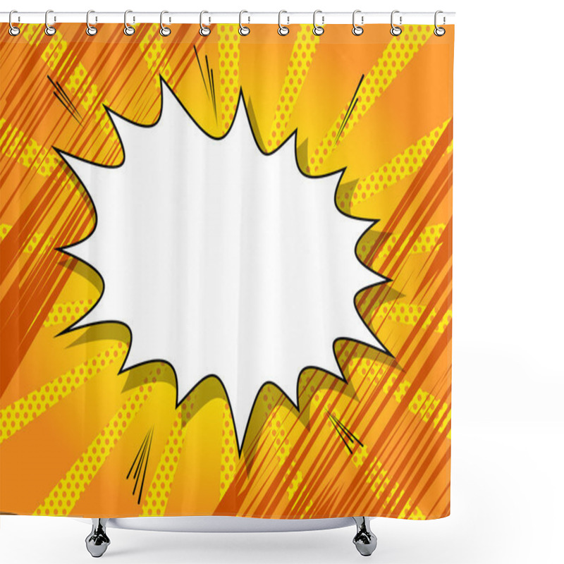 Personality  Explosion, Retro Style Comic Book Background. Shower Curtains