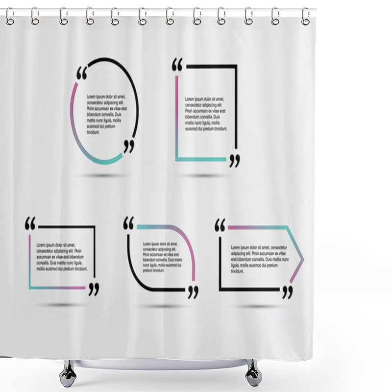 Personality  Quote Blank Template.  Quote Form. Shower Curtains