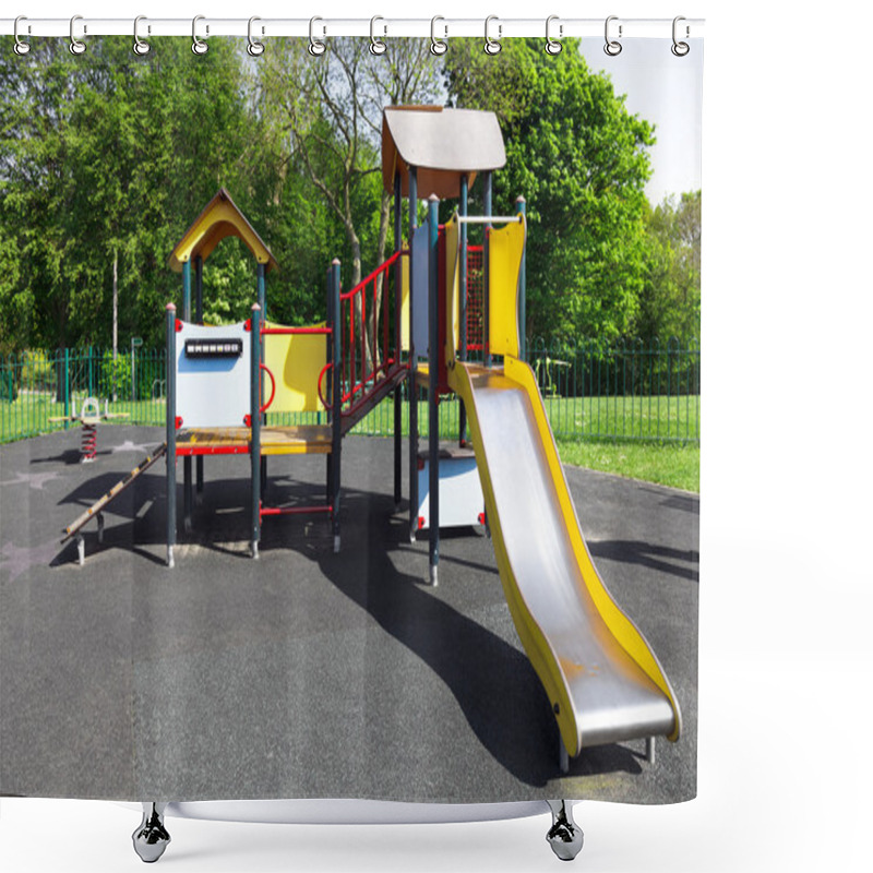 Personality  Children Playground In The City, Uk Shower Curtains