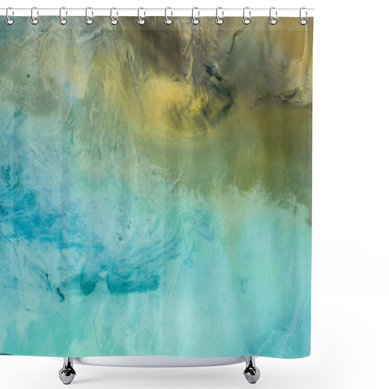 Personality  Aerial View Of Surrealistic Industrial Place. Human Impact On Th Shower Curtains