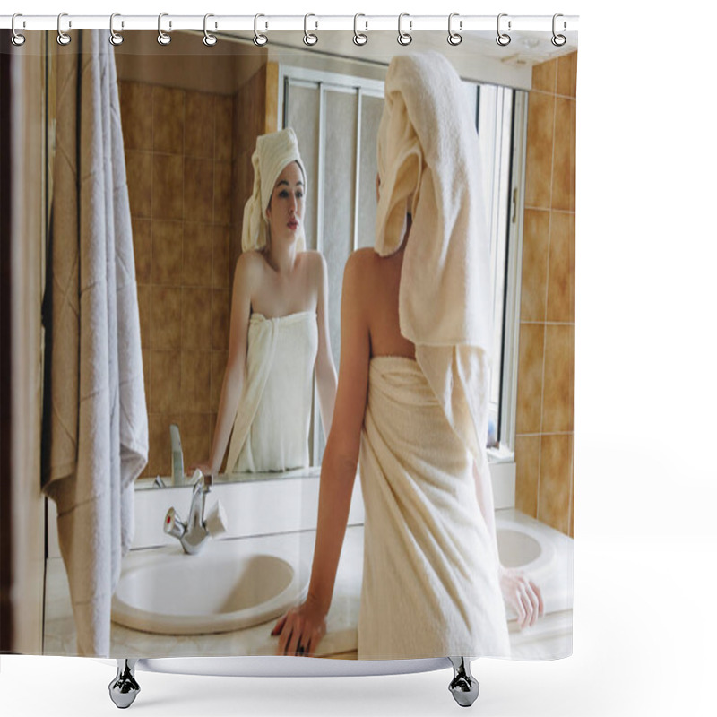 Personality  Mirror Shower Curtains