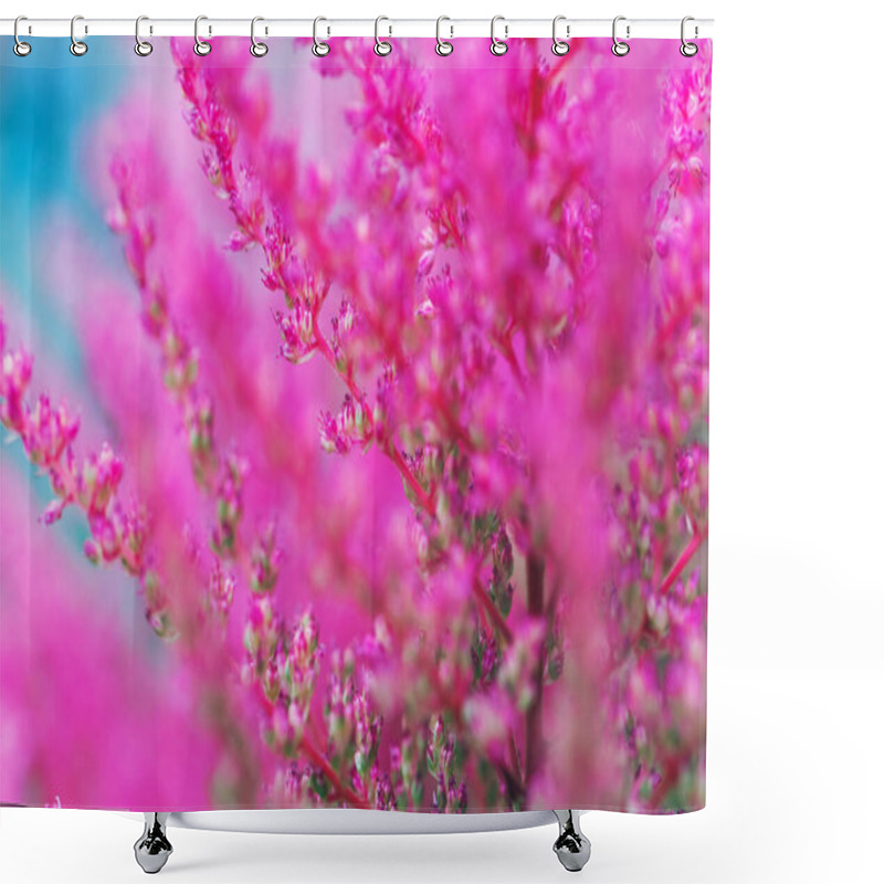 Personality  Hot Pink Abstract Background. Fluffy Bright Flowers Of Astilbe. Floral Design. Soft Herbal Plants. Perfect For Wedding, Birthday, Celebration, Greeting Cards, Wallpaper Shower Curtains