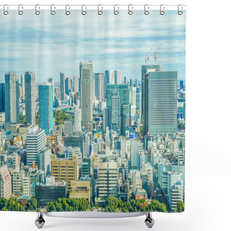 Personality  Tokyo Townscape Seen From The Tokyo Tower Observatory Shower Curtains